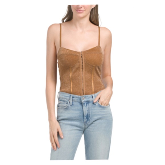 New FREE PEOPLE Shimmer Night Rhythm Bodysuit - Picture 1 of 4